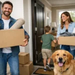 преместване в нов дом с домашен любимец