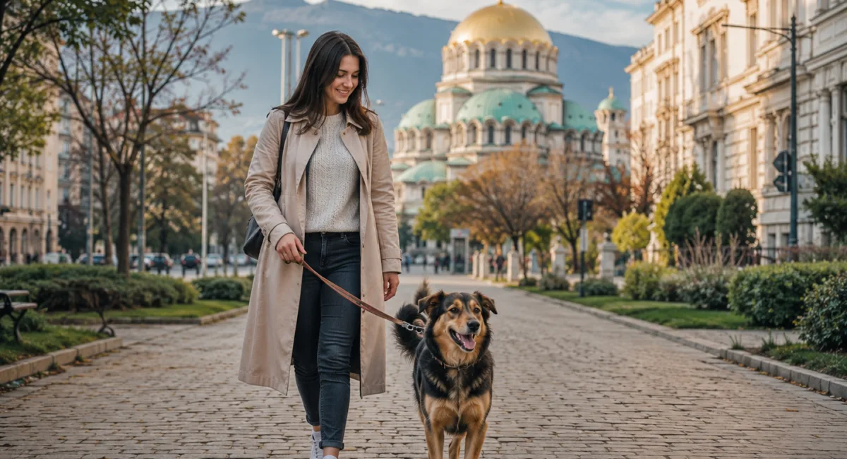 разходка на куче в София