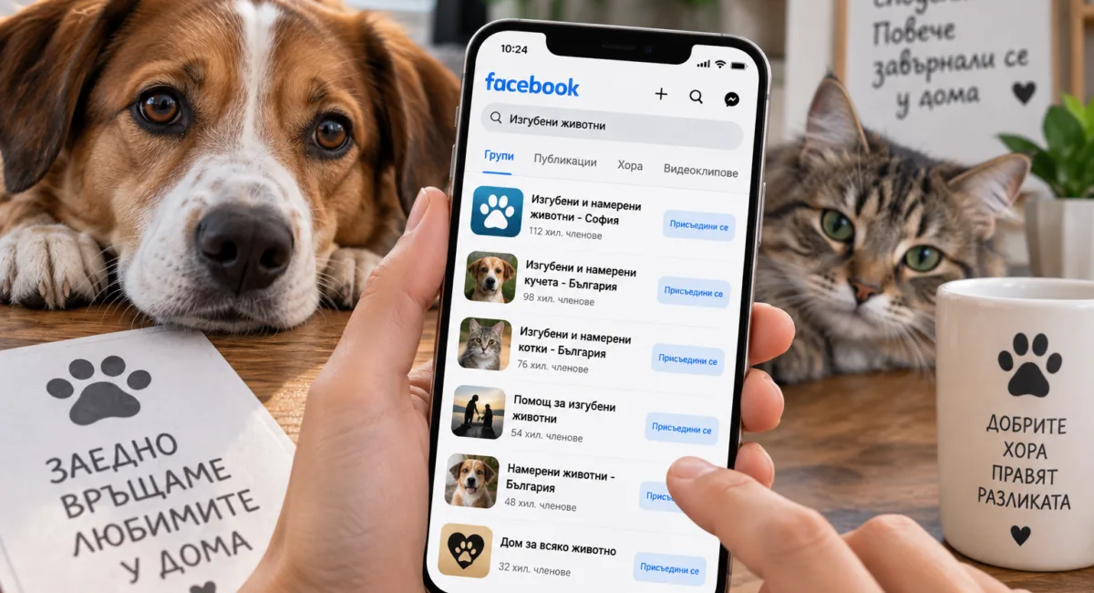 Facebook групи за изгубени животни